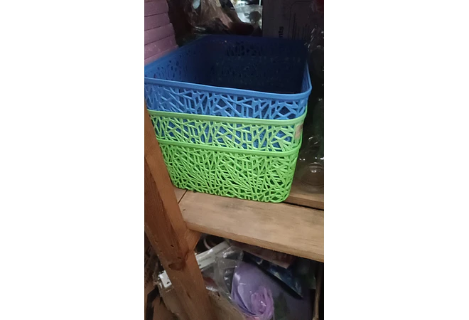 CANASTA ORGANIZADORA DE PLÁSTICO (AL AZAR)🧺
