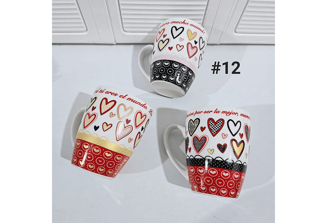 TAZA FELIZ DIA MAMÁ DE 350ML (AL AZAR) 🌸🤱🏾