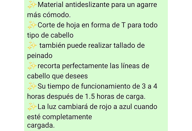 RASURADORA VITANGE T9 RECARGABLE PARA CABALLERO MOD#CORT