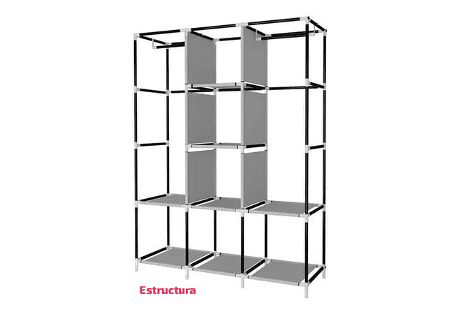 ORGANIZADOR ARMABLE PARA ROPA PORTÁTIL MODELO#CLS