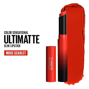 💋MORE SCARLET LABIAL SENSATIONAL ULTIMATTE SLIM LIPSTICK DE MAYBELLINE NEW YORK MOD# 50Z200