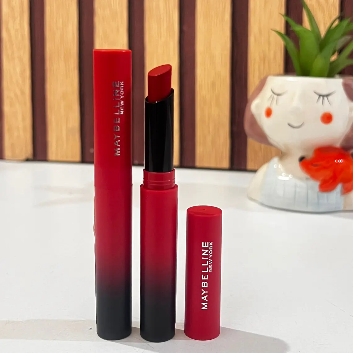 💋MORE SCARLET LABIAL SENSATIONAL ULTIMATTE SLIM LIPSTICK DE MAYBELLINE NEW YORK MOD# 50Z200 5