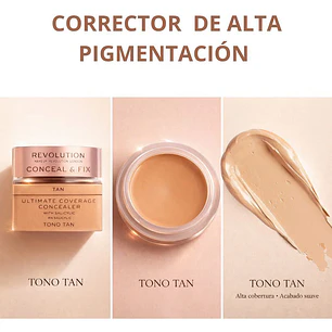 CORRECTOR REVOLUTION CONCEAL & FIX ULTIMATTE CONVERGE EN EL TONO TAN MOD# R249  🦋🌼