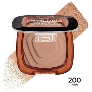 🛍️#200 FAIR PÁLE BRONCEADOR EN POLVO COMPACTO L'ORÉAL PARÍS INFALIBLE 24H FRESH WEAR BRONZER MOD# JEW80W  💋