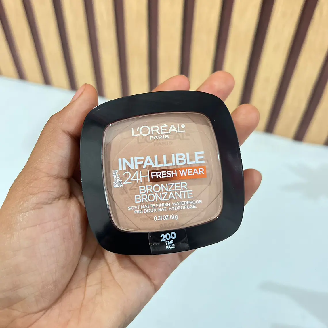 🛍️#200 FAIR PÁLE BRONCEADOR EN POLVO COMPACTO L'ORÉAL PARÍS INFALIBLE 24H FRESH WEAR BRONZER MOD# JEW80W  💋 3