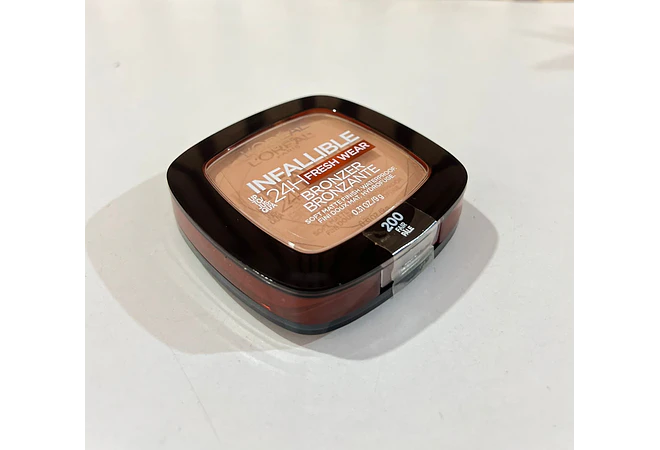 🛍️#200 FAIR PÁLE BRONCEADOR EN POLVO COMPACTO L'ORÉAL PARÍS INFALIBLE 24H FRESH WEAR BRONZER MOD# JEW80W  💋