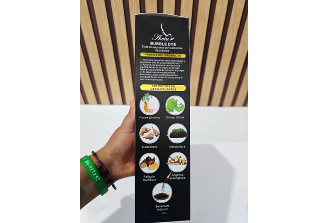 TINTE PARA CABELLO ESPUMOSO DE 500ML "BUBBLE BYE MOD# GRFOO20X (nuevos colores)-