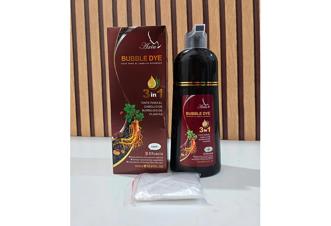 TINTE PARA CABELLO ESPUMOSO DE 500ML "BUBBLE BYE MOD# GRFOO20X (nuevos colores)-