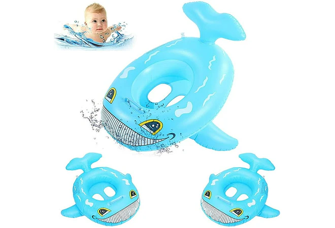 SALVAVIDAS DISEÑO ANIMALITOS 27" X 21" BABY BOAT MOD# 992433   🦭 🐋