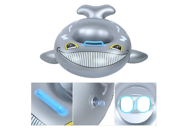 SALVAVIDAS DISEÑO ANIMALITOS 27" X 21" BABY BOAT MOD# 992433   🦭 🐋