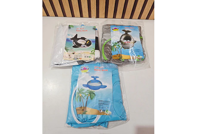 SALVAVIDAS DISEÑO ANIMALITOS 27" X 21" BABY BOAT MOD# 992433   🦭 🐋