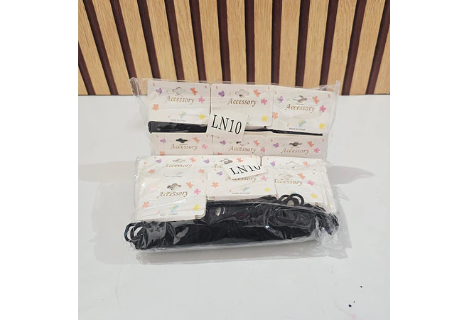 BOLSA CON 30 PAQ DE 10 DE DONITAS COLOR NEGRAS PARA EL CABELLO(300PZ) MOD# LN10👧🏽💜