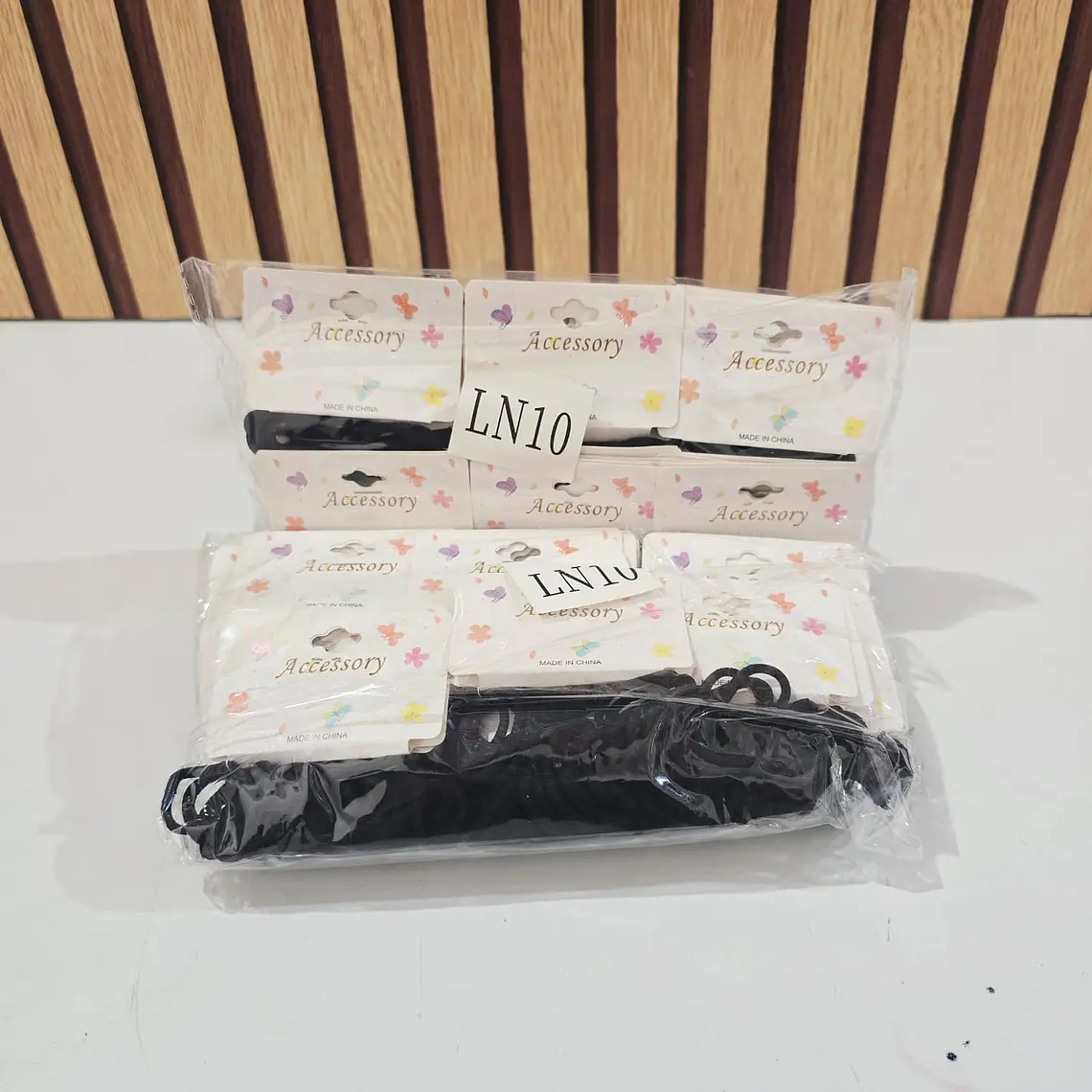 BOLSA CON 30 PAQ DE 10 DE DONITAS COLOR NEGRAS PARA EL CABELLO(300PZ) MOD# LN10👧🏽💜 4