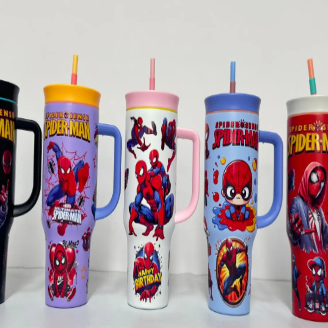 VASO TÉRMICO DE 1200ML DISEÑO SPIDERMAN MOD# 25-termo-142 1