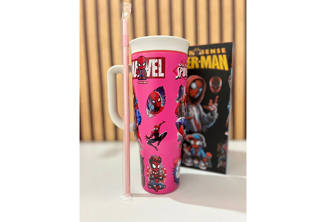 VASO TÉRMICO DE 1200ML DISEÑO SPIDERMAN MOD# 25-termo-142