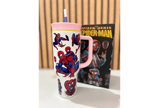 VASO TÉRMICO DE 1200ML DISEÑO SPIDERMAN MOD# 25-termo-142