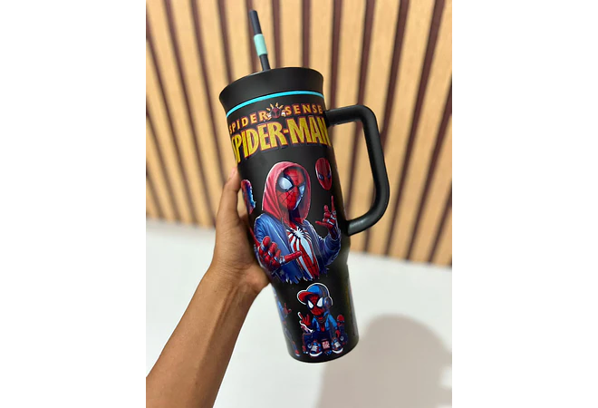 VASO TÉRMICO DE 1200ML DISEÑO SPIDERMAN MOD# 25-termo-142