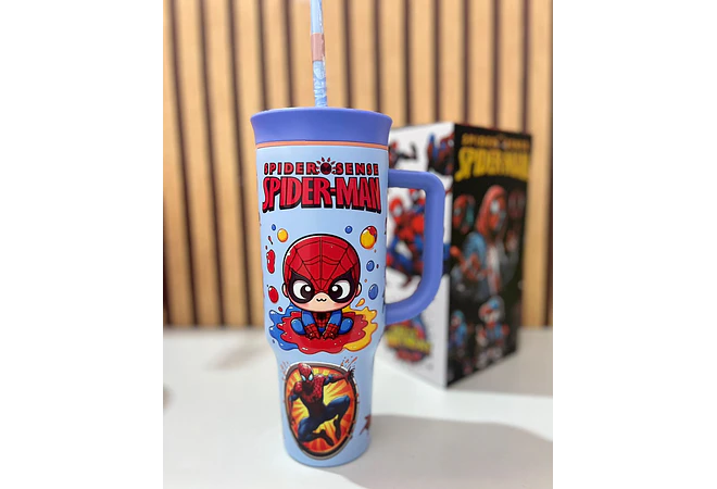 VASO TÉRMICO DE 1200ML DISEÑO SPIDERMAN MOD# 25-termo-142