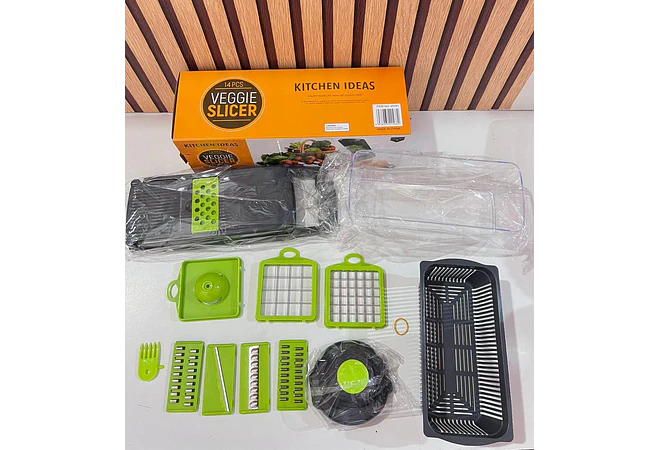 🍅🥒🥝 PICADOR DE VERDURAS MULTIFUNCIONAL 12 EN 1 MODELO #45191  🥝🥒🍅