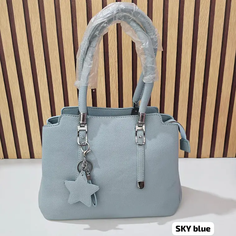BOLSO DE MANO PARA DAMA CON COLGANTE ESTRELLA MOD# YGX-51  ⭐ 👜 3