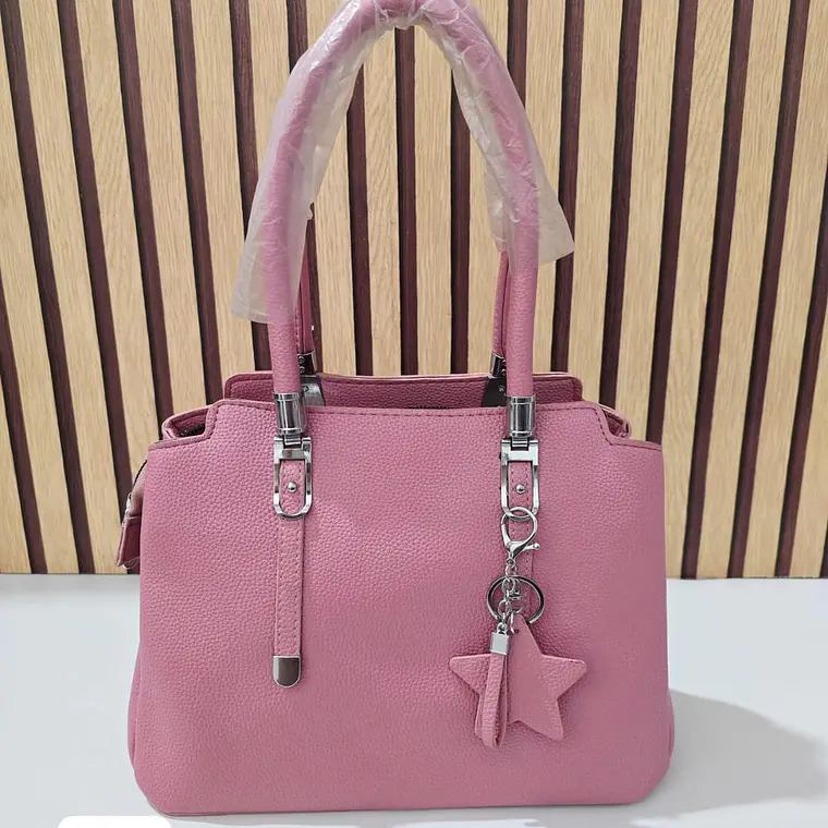 BOLSO DE MANO PARA DAMA CON COLGANTE ESTRELLA MOD# YGX-51  ⭐ 👜 4