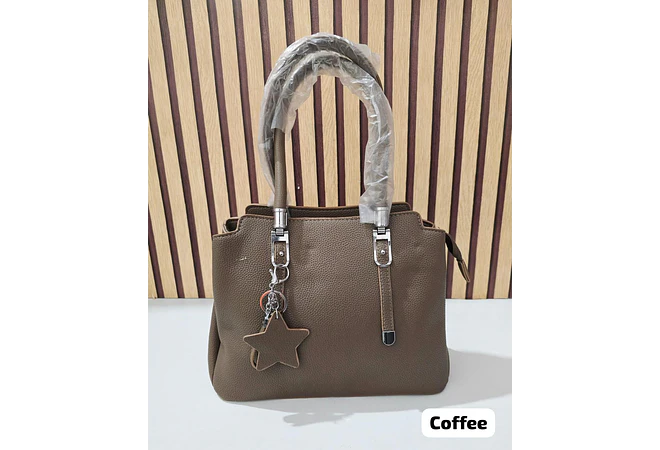 BOLSO DE MANO PARA DAMA CON COLGANTE ESTRELLA MOD# YGX-51  ⭐ 👜