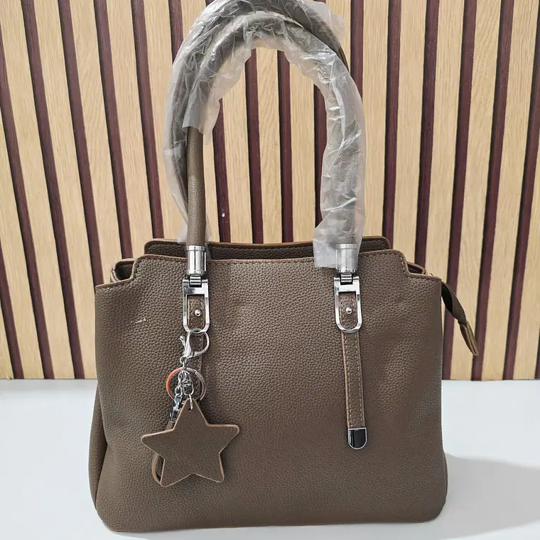 BOLSO DE MANO PARA DAMA CON COLGANTE ESTRELLA MOD# YGX-51  ⭐ 👜 7