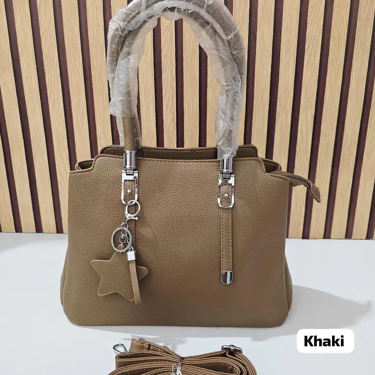BOLSO DE MANO PARA DAMA CON COLGANTE ESTRELLA MOD# YGX-51  ⭐ 👜 9