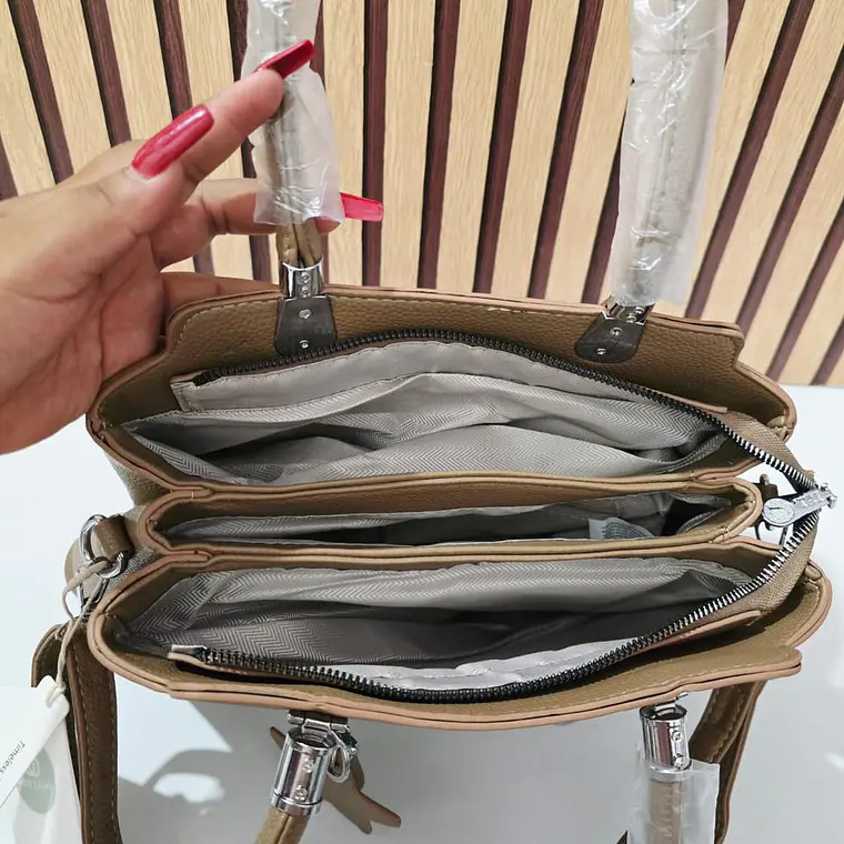 BOLSO DE MANO PARA DAMA CON COLGANTE ESTRELLA MOD# YGX-51  ⭐ 👜 12