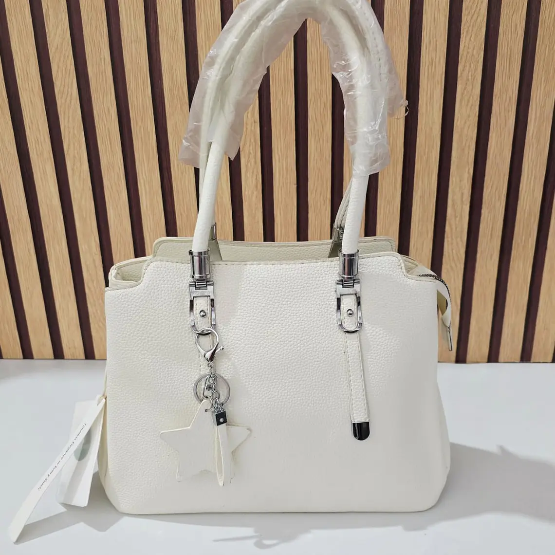 BOLSO DE MANO PARA DAMA CON COLGANTE ESTRELLA MOD# YGX-51  ⭐ 👜 5