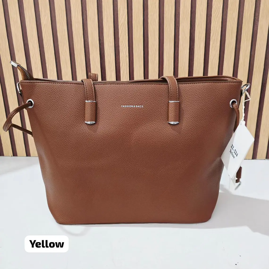 BOLSO GRANDE CON COLGANTE DE HOJA  MOD# XL-524 7