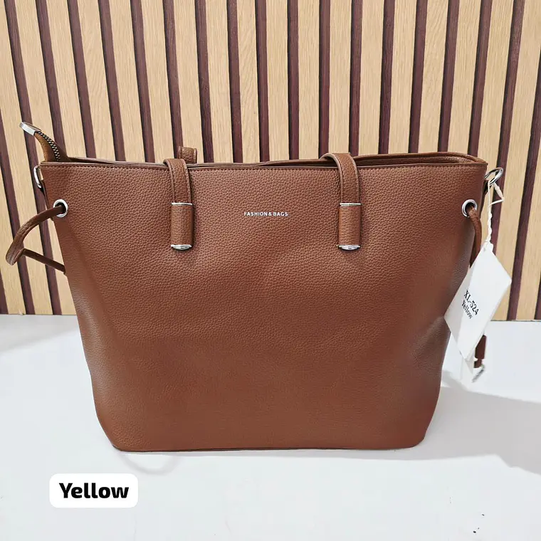 BOLSO GRANDE CON COLGANTE DE HOJA  MOD# XL-524 7