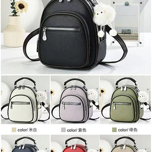 MINI MOCHILITA CON POMPON MOD# 067-149  🎒