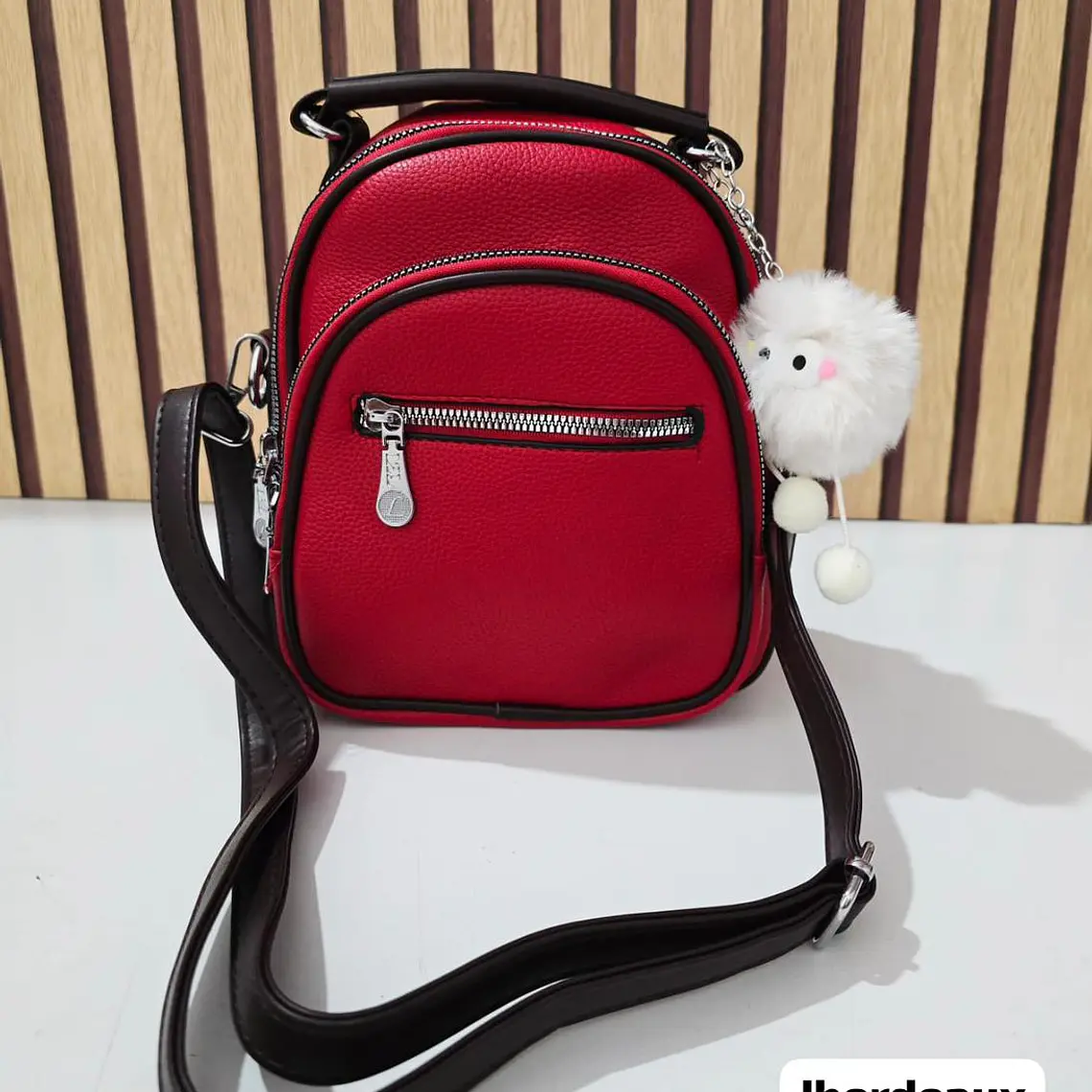 MINI MOCHILITA CON POMPON MOD# 067-149  🎒 6