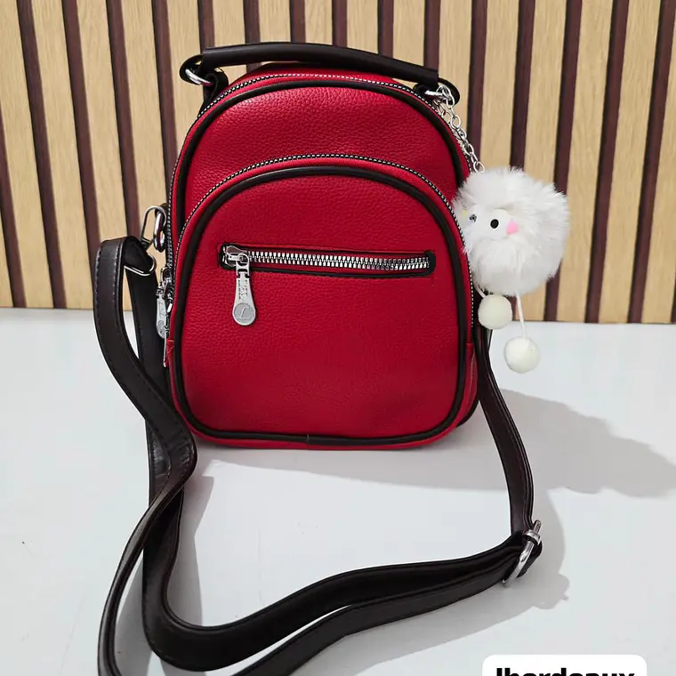 MINI MOCHILITA CON POMPON MOD# 067-149  🎒 6