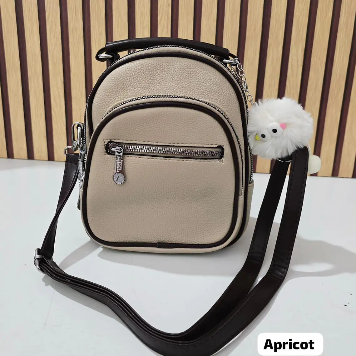 MINI MOCHILITA CON POMPON MOD# 067-149  🎒 7
