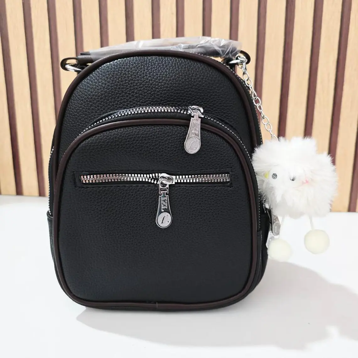 MINI MOCHILITA CON POMPON MOD# 067-149  🎒 8