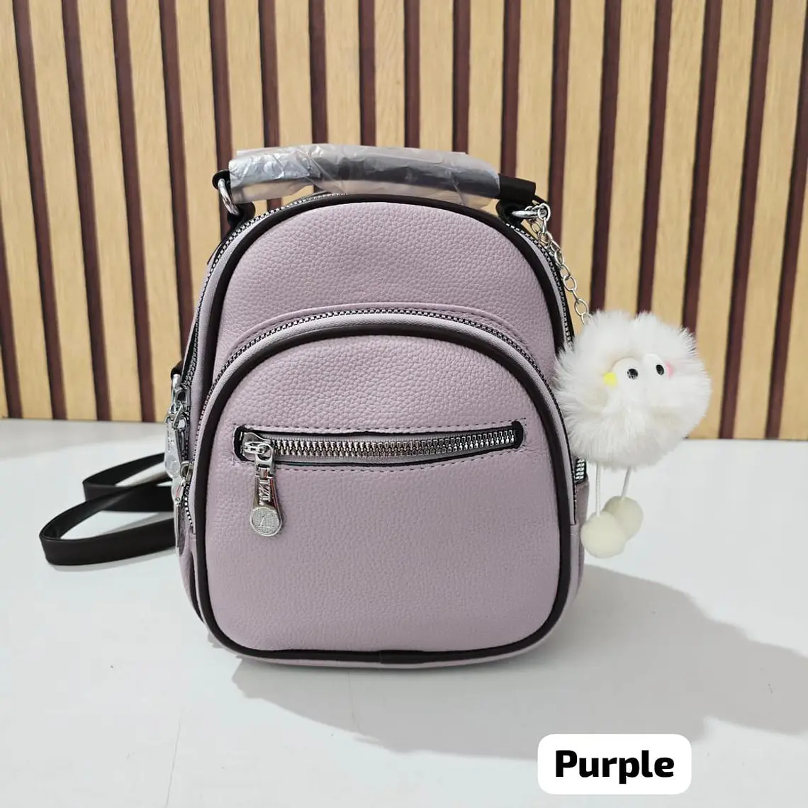 MINI MOCHILITA CON POMPON MOD# 067-149  🎒 9