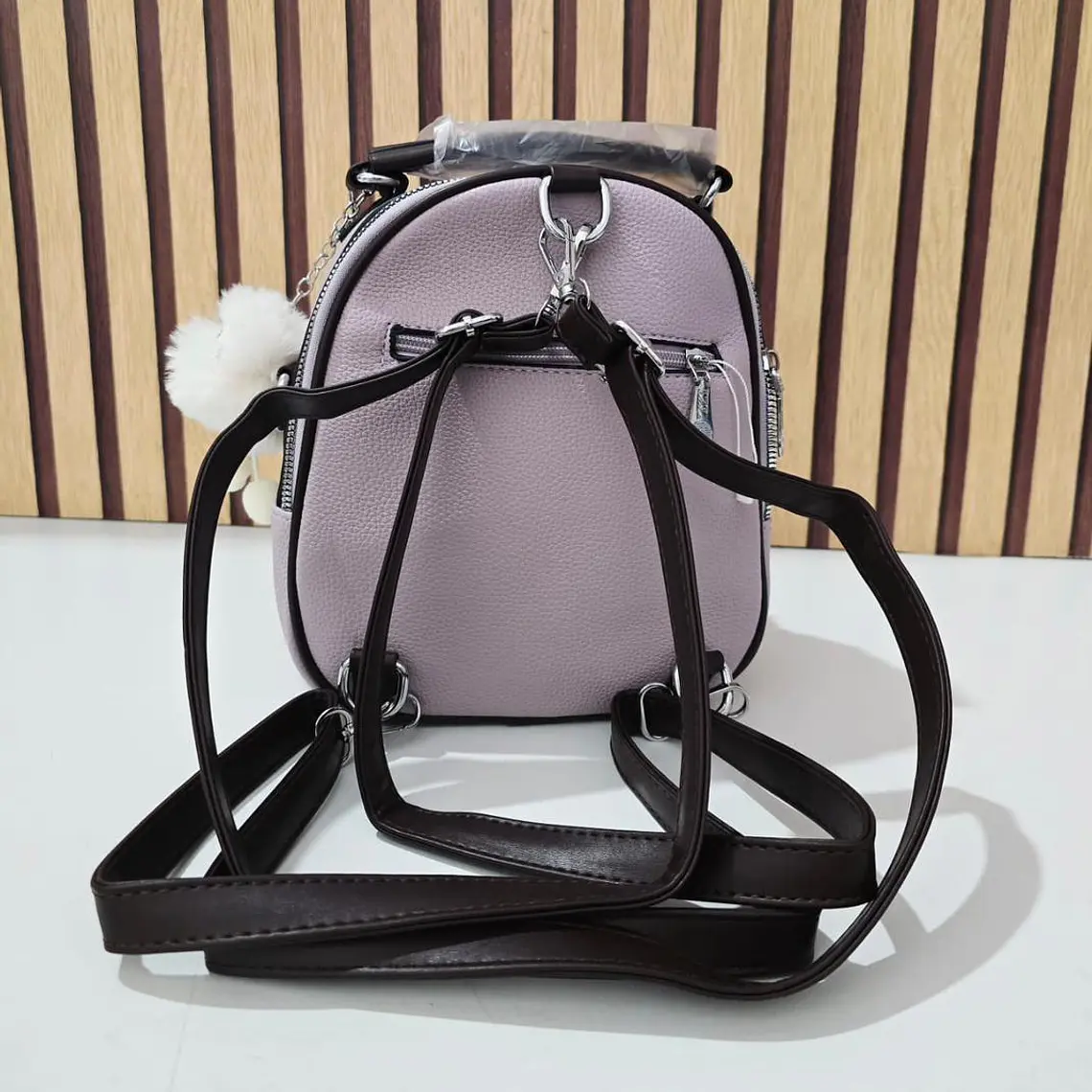 MINI MOCHILITA CON POMPON MOD# 067-149  🎒 10
