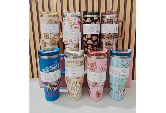 VASO TÉRMICO DE 1.2L /40oz CAPYBARA MOD #CWX-5261