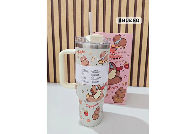 VASO TÉRMICO DE 1.2L /40oz CAPYBARA MOD #CWX-5261