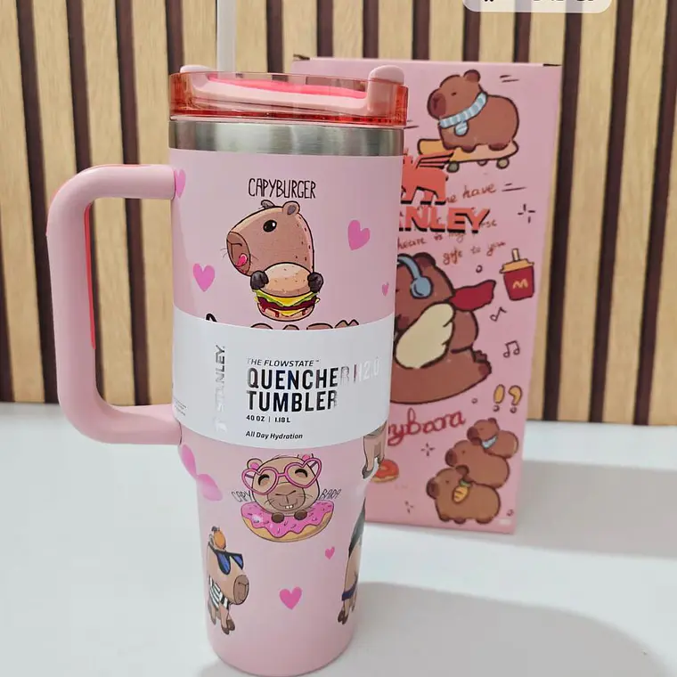 VASO TÉRMICO DE 1.2L /40oz CAPYBARA MOD #CWX-5261 4