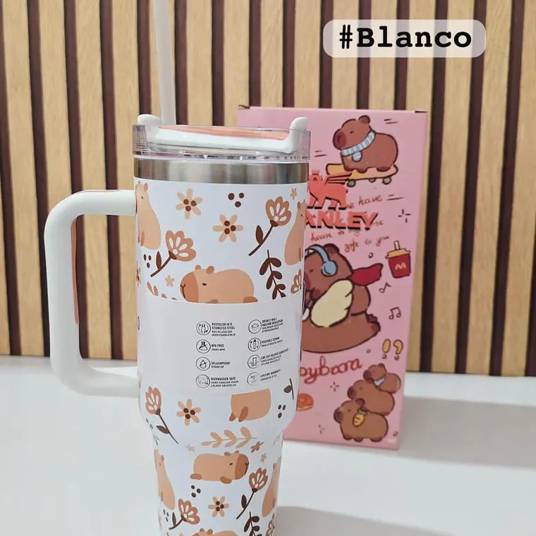 VASO TÉRMICO DE 1.2L /40oz CAPYBARA MOD #CWX-5261 6