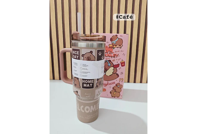 VASO TÉRMICO DE 1.2L /40oz CAPYBARA MOD #CWX-5261