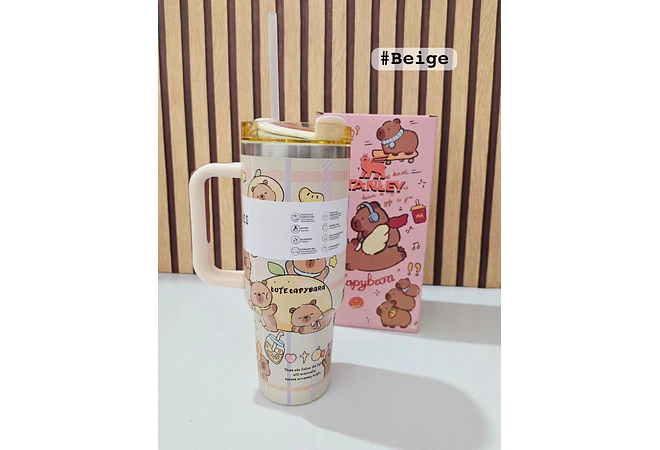 VASO TÉRMICO DE 1.2L /40oz CAPYBARA MOD #CWX-5261