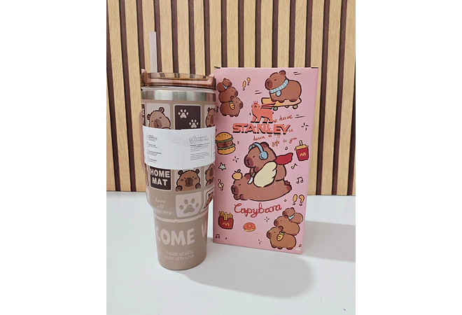 VASO TÉRMICO DE 1.2L /40oz CAPYBARA MOD #CWX-5261