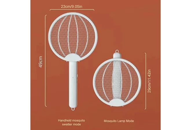RAQUETA ELÉCTRICA RECARGABLE PARA MATAR MOSQUITOS MOD#RQ02
