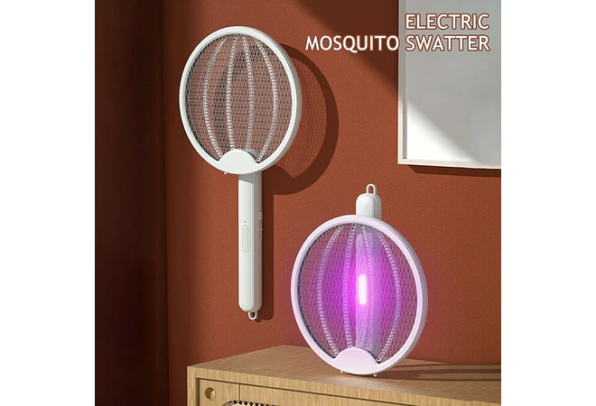 RAQUETA ELÉCTRICA RECARGABLE PARA MATAR MOSQUITOS MOD#RQ02