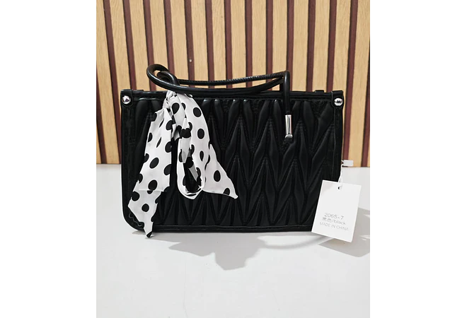 BOLSITA MARICONERA CON LAZO ESTAMPADO MOD #2065-7