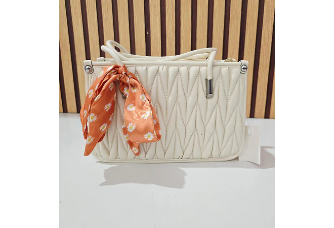 BOLSITA MARICONERA CON LAZO ESTAMPADO MOD #2065-7